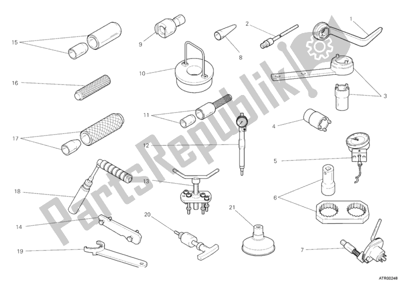 All parts for the Workshop Service Tools, Engine Ii of the Ducati Multistrada 1200 ABS USA 2011